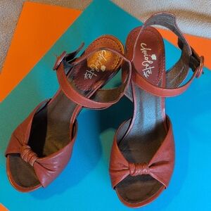 Box#20 Chocolate Negro Women's Open-toe Heels